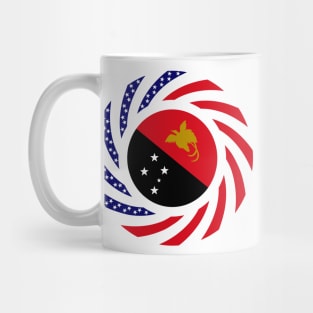 Papau New Guinean American Multinational Patriot Flag Series Mug